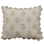 Olive Pomegranate Rustic Linen Cushion