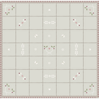 Grey Gustavian Cotton Quilt - King Size