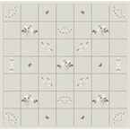 Grey Rose Cotton Quilt - King Size