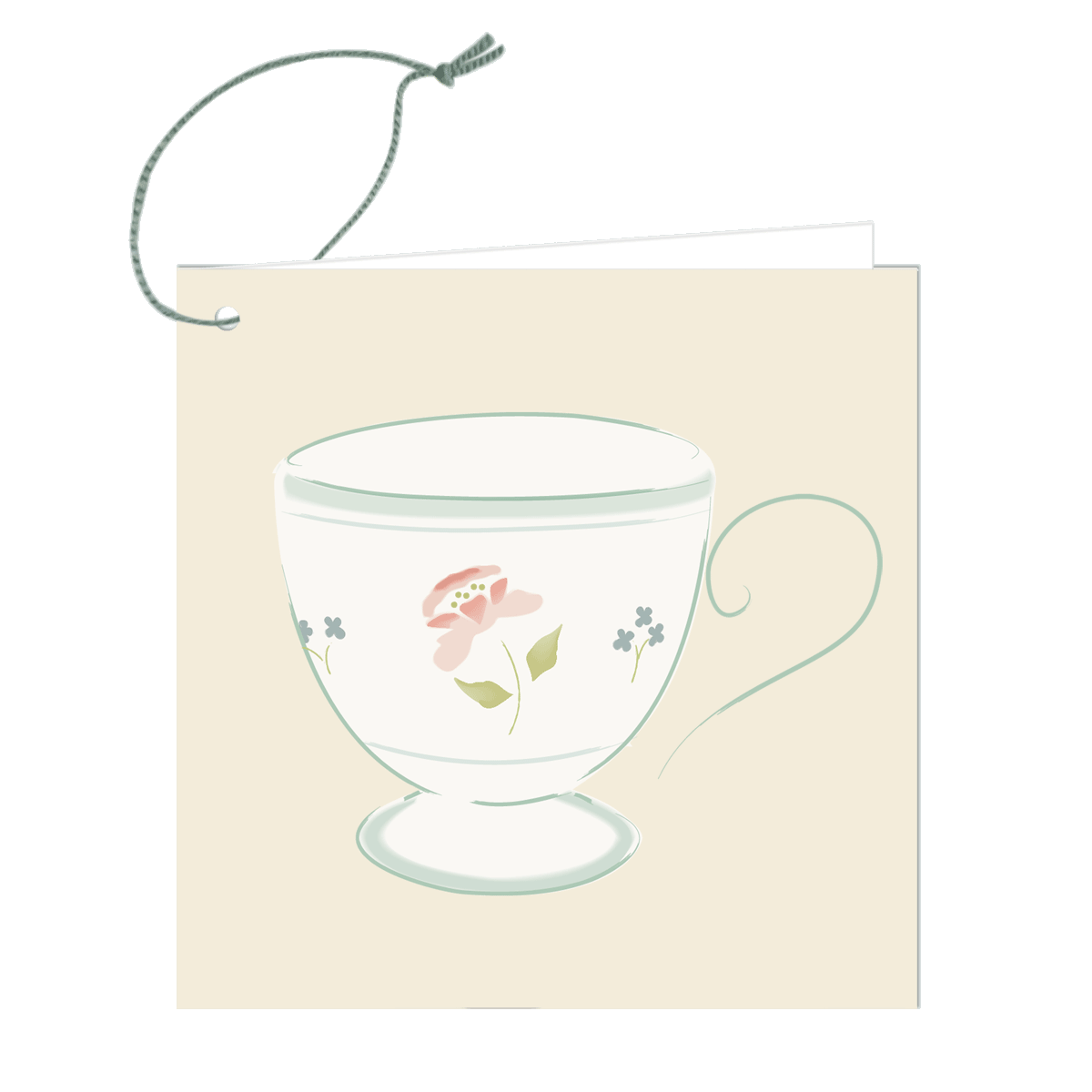 Rose Mug Gift Tag