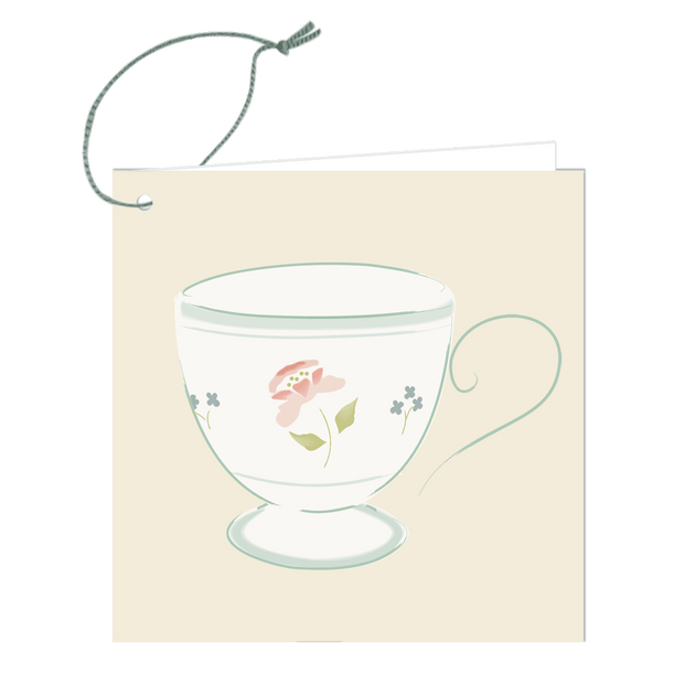 Rose Mug Gift Tag