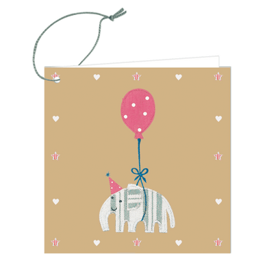 Floating Elephant Gift Tag