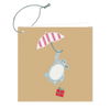 Floating Penguin Gift Tag