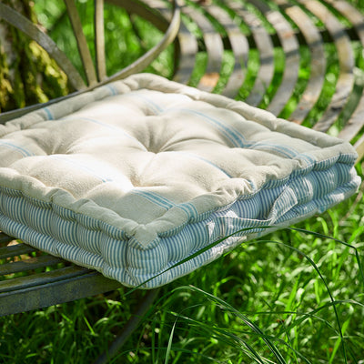 Blue Gustavian Box Cushion