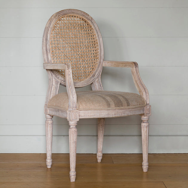 Ex Display Upholstered Farmhouse Carver