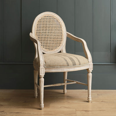 Upholstered Farmhouse Carver