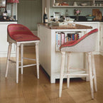 Jaisalmer Stripe Kilim Upholstered Bar Stool