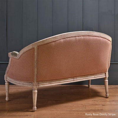 Rusty Rose Dimity Stripe Cotton – 284 - Roll end 1.2m
