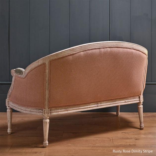 Rusty Rose Dimity Stripe Cotton – 284 - Roll end 1.2m
