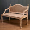 Caned Wood Sofa