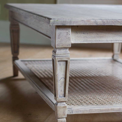 Extra Large Caned Coffee Table