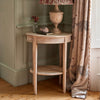 Oval Table with Caned Shelf