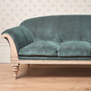 Ex-Display - Deep Blue Velvet Large Georgian Sofa