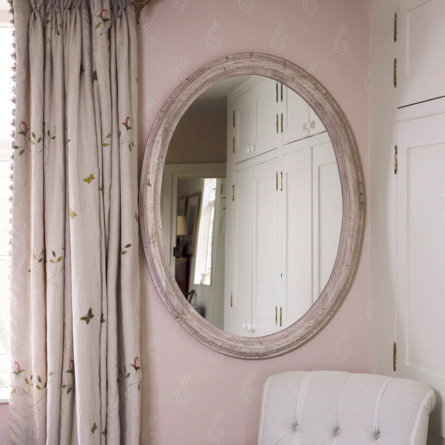 Carved Oval Mirror