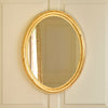 Gold Leaf Carved Oval Mirror