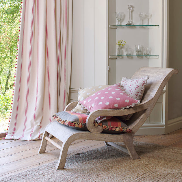 Indoor Lounger in Weathered Acacia wood