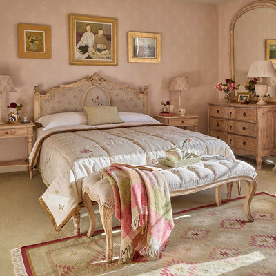 Upholstered Gustavian Bed