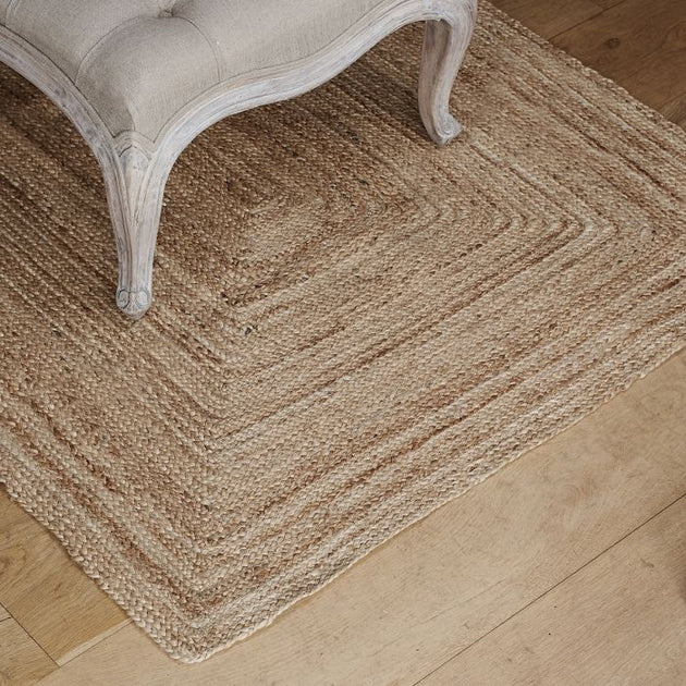 Mitred Hemp Rug - Small