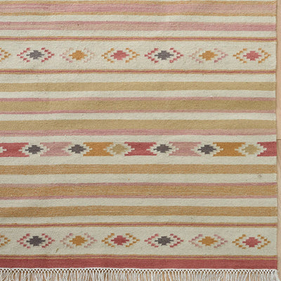 Hand-woven Wool Kilim  - Andalusia Saffron - Small