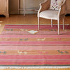 Hand-woven Wool Kilim - Pushkar Rose - Medium