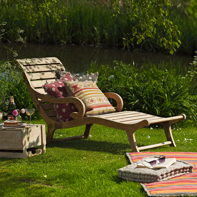 Teak Garden Lounger