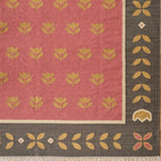 Hand-woven Wool Kilim - Red Gold Tulip - Large