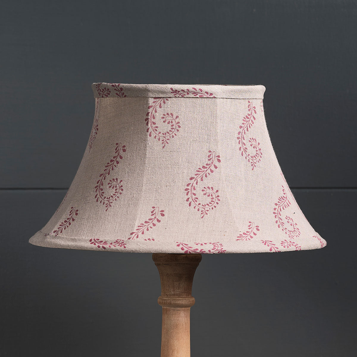 Slight Seconds - Red Shalini 12" Framed Linen Lampshade