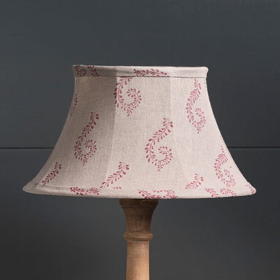 Red Shalini 12&quot; Framed Linen Lampshade