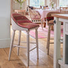 Pushkar Rose Kilim Upholstered Bar Stool