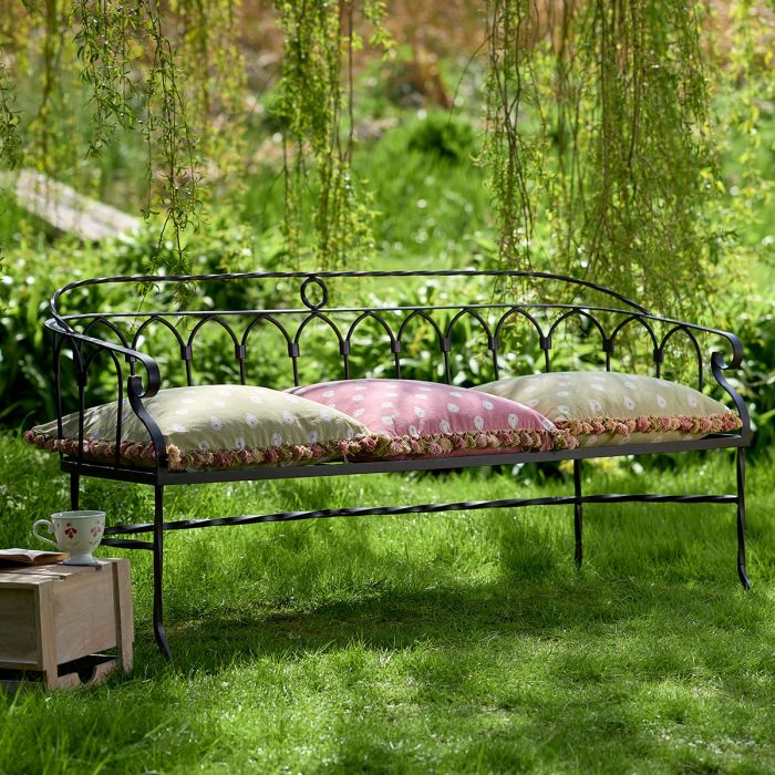 Wrought Iron Garden Bench – Susie Watson Designs