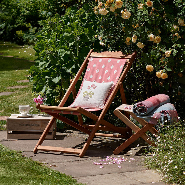 Deckchair Asda Lounge Chairs Miami Padded Relaxer Chair Pack Bee Print