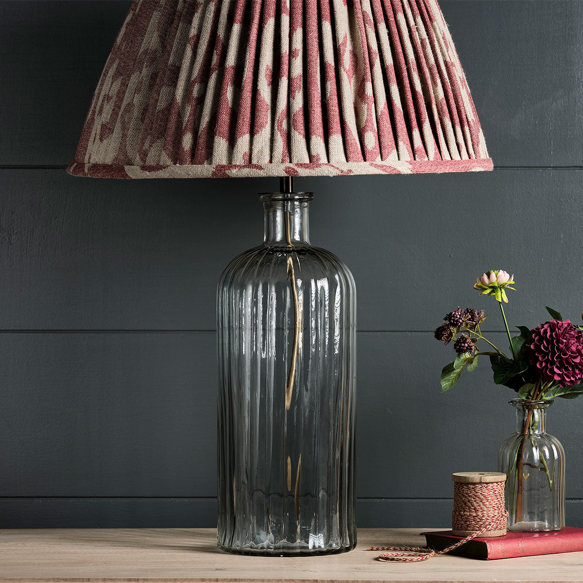 Tall Reeded Glass Jar Lamp Base - Seconds – Susie Watson Designs