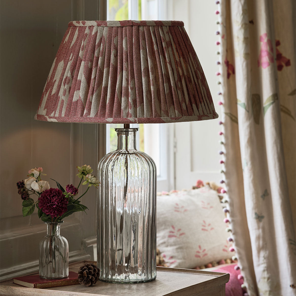 Tall Reeded Glass Jar Lamp Base | Susie Watson Designs