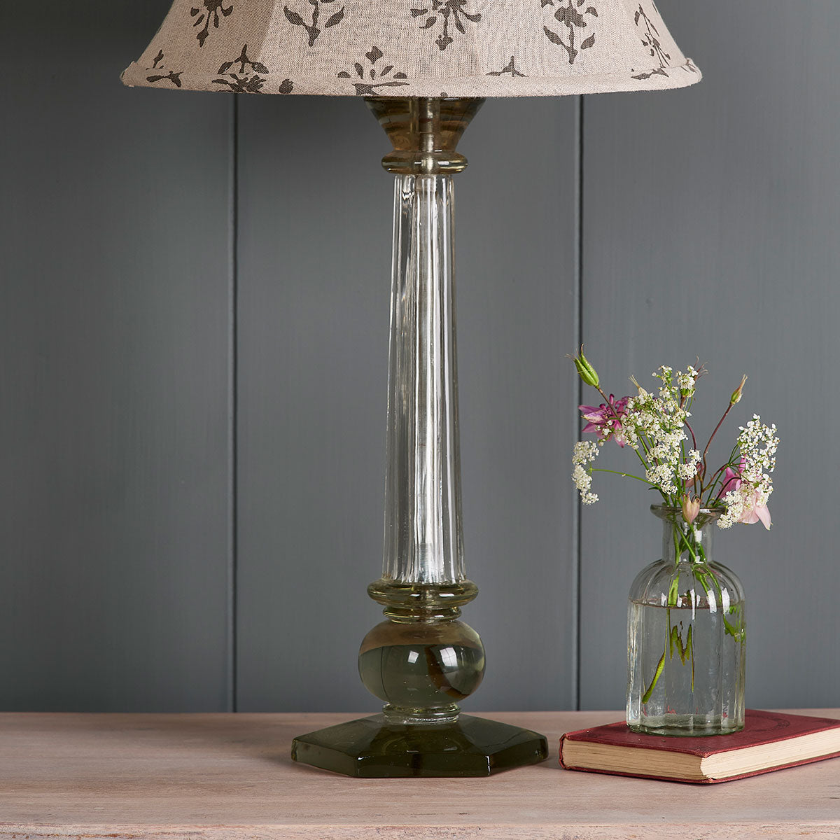 Reeded Glass Pillar Lamp Base | Susie Watson Designs