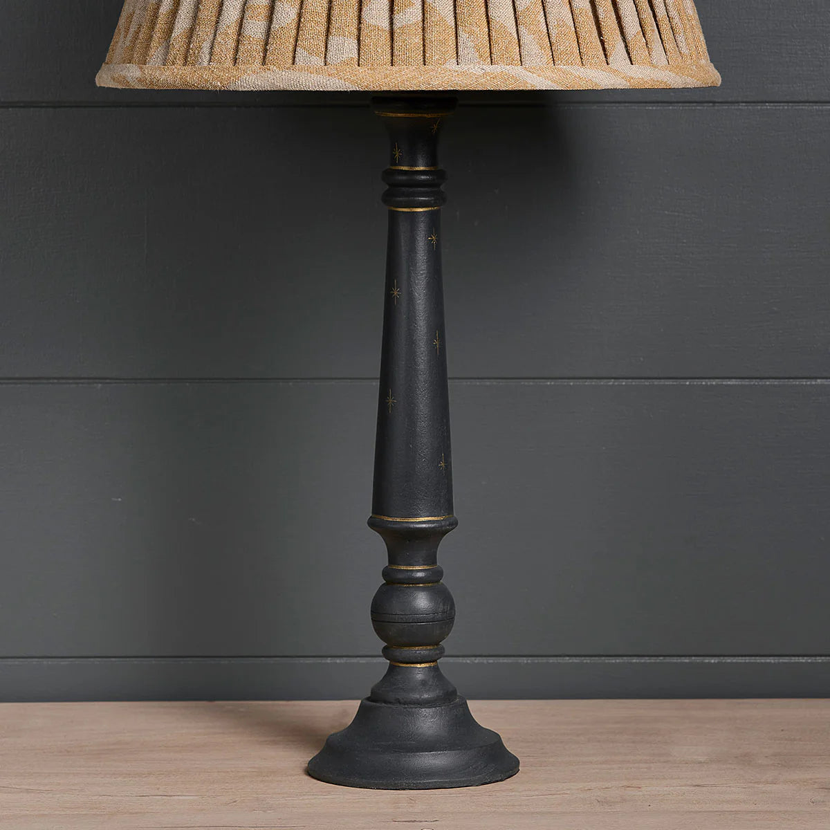 Painted Charcoal Jaipur Lamp Base - Slight Seconds