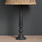 Painted Charcoal Jaipur Lamp Base - Seconds