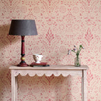 Painted Luna Lamp Base - Red