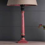 Red Gold Star Standard Stick Lamp Base - Seconds