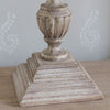 Tall Carved Weathered Lamp Base