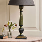 Painted Jodhpur Lamp Base - Olive Green