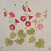 Hand-printed Hollyhocks Linen – 301