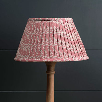 Rose Sprig 12&quot; Pleated Lampshade