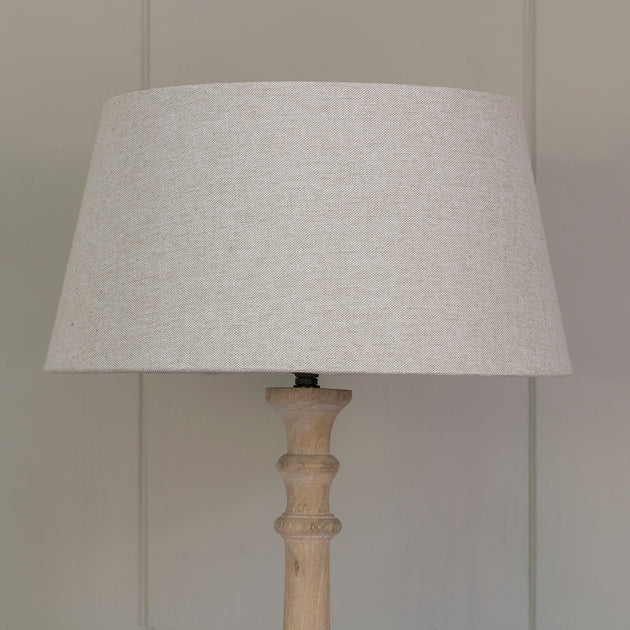 Plain Grey Cotton Empire 14" Lampshade