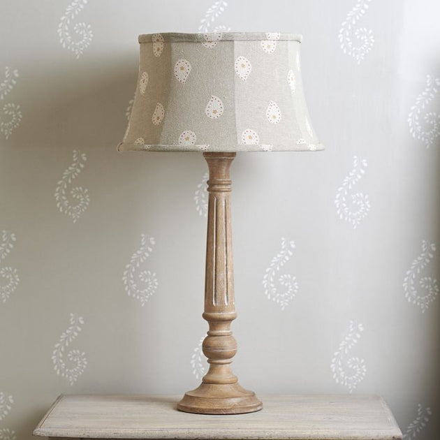 Dove Grey Mika 14" Framed Lampshade