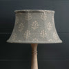 Smokey Blue Megha 14" Framed Linen Lampshade