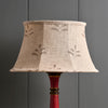 Charcoal Leaf 14" Framed Linen Lampshade