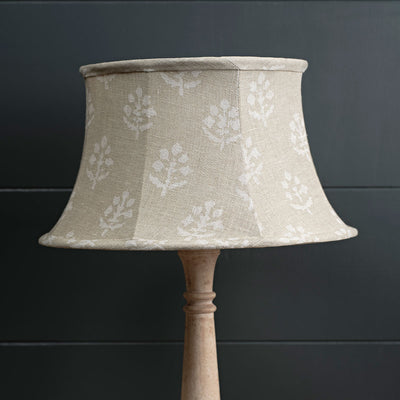 Seconds Grey Megha 14&quot; Pleated Linen Lampshade