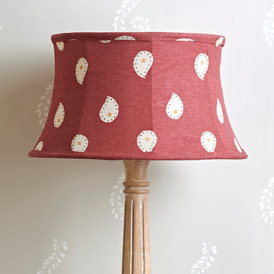 Sail Red Mika 14&quot; Framed Lampshade