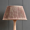 Dusky Pink Sacha 14" Pleated Linen Lampshade