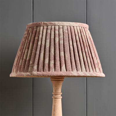 Dusky Pink Sacha 14&quot; Pleated Linen Lampshade